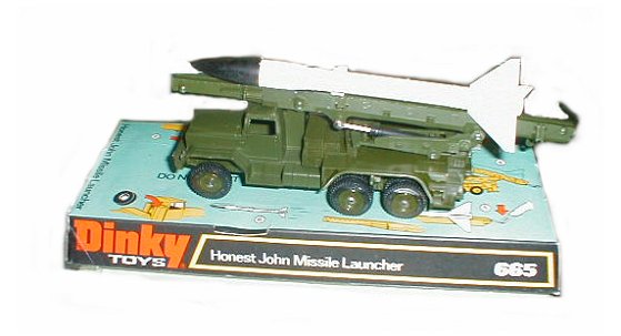 Dinky Toys – Camion Lance-fusées Honest John Avec Soldat – Véhicule Militaire Métal